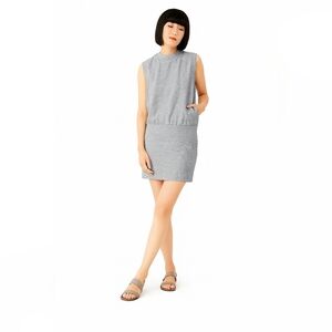 KATE SPADE SATURDAY Cap Sleeve Drop Waist Shift Dress Gray Size XS